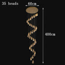 Axyaa Crystal Chandelier Pendant Light for Living Room Bedroom Ceiling, Luxury Indoor Lighting