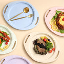 Axyaa Eco-Friendly Wheat Straw Dinner Plates Set - Lightweight Tableware