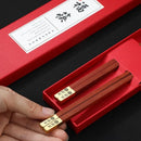 Axyaa Premium Wood Chopsticks Set - Chinese-Style Homeware & Business Gift