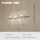 Axyaa Nordic Crystal Dandelion Chandelier Pendant Light for Kitchen Island Dining Room