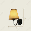 Axyaa LED Retro Fabric Wall Lamp for Bedroom and Living Room Décor