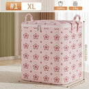 Axyaa Foldable Closet Organizer Bag with Handle for Clothes, Blankets, and Pillows