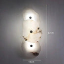 Spanish Marble Wall Light by Axyaa - Elegant Alabaster Lighting for Living Room, Bedroom & Corridor