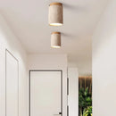 Axyaa Japanese Style LED Round Ceiling Lamp for Living Room Balcony 110-220V