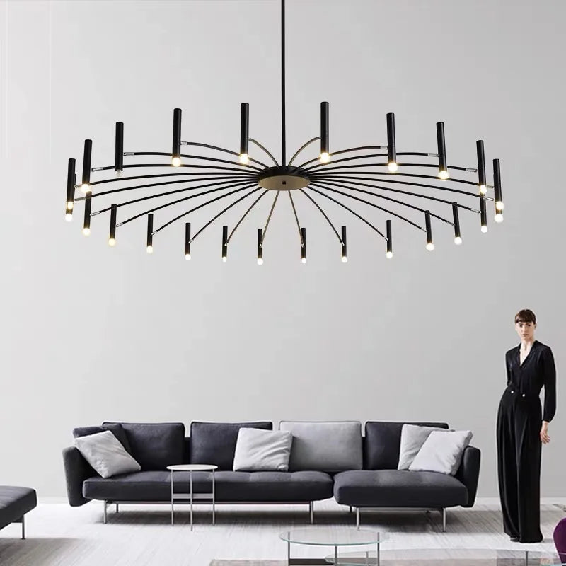 Nordic Designer LED Chandelier for Modern Living Spaces by Axyaa