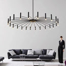Axyaa Modern LED Chandelier: Stylish Lighting for Home, Living Room, Bedroom, Office, Study.