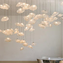 Axyaa Smoky Grey Glass Pendant Light - Modern Art Hanging Lamp Decor