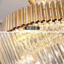 Axyaa Crystal Chandelier Stair Pendant Lamp - Modern Living Room Lighting