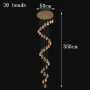 Axyaa Crystal Chandelier Pendant Light for Living Room Bedroom Ceiling, Luxury Indoor Lighting