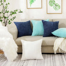 Axyaa Corduroy Striped Cushion Cover for Home Decor