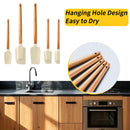 Axyaa Silicone Scrapers Set | High Temp Cream Cake Spatula | Kitchen Bakeware