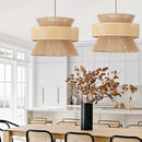 Axyaa Handmade Hemp Rope Chandelier Pendant Light for Dining Room