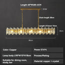 Axyaa Crystal Pendant Lamp for High-end Restaurant Soft Decoration