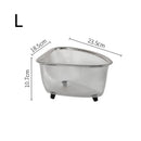 Axyaa Stainless Steel Triangle Sink Basket Residue Filter Net Veggie Wash Shelf