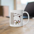 Axyaa Cute Cat Peach Goma Coffee Tea Mug | Ceramic Funny Animal Breakfast Cup