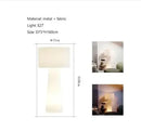 Axyaa Cream Nordic Fabric Floor Lamp for Home Decor and Living Room