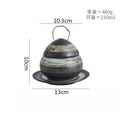 Axyaa Ceramic Egg Shape Bowl with Lid for Soup and Desserts