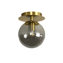 Axyaa Modern Gold Ball Glass Ceiling Lamp for Living Room Decor