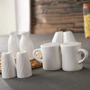 Axya Ceramic Spice Jar Set White Salt Pepper Holder Shakers Kitchen Storage
