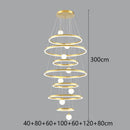 Axyaa Modern Staircase Chandeliers LED Pendant Light Lamps for Living Room