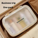 Axyaa Travel Toiletry Storage Bag: Portable PVC Organizer for Cosmetics, Toiletries & Makeup