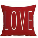 Axyaa Dwarf LOVE XOXO Valentine's Day Pillowcase for Home Room Sofa