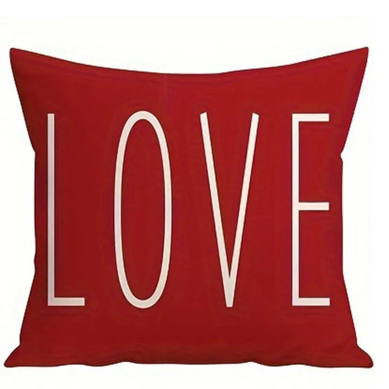Axyaa Dwarf LOVE XOXO Valentine's Day Pillowcase for Home Room Sofa