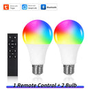 Axyaa Smart Bluetooth LED Light Bulbs 9W 15W 18W E27 220V Remote Control Group RF 2.4GHz