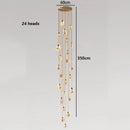 Axyaa Nordic Stair Chandelier Living Room Bedroom Dining Pendant Ceiling Light