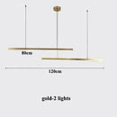 Axyaa Gold Black Led Dimmable Pendant Lights for Dining Room Hanging Fixtures