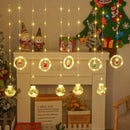 Axyaa Holiday LED String Lights Santa Decor Room Garland - USB Plug - New Year Christmas Decoration