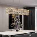 Axyaa Crystal Chandelier - Elegant Light Luxury Style for Living Room, Hall, Restaurant