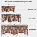 Axyaa Luxury Jacquard Weave Valance Curtain for Home Decoration