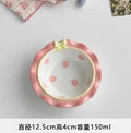 Axyaa Mini Pink Cutlery Set with Dessert & Fruit Plates & Bow-Shaped Meal Plate