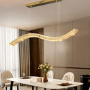 Axyaa Crystal Chandelier, Dining Room Pendant Light, Luxury Living Room Ceiling Lamp