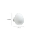 Axyaa Luxury Glass Egg Ceiling Lamp for Bedroom, Living Room, Dining Room - LED Lighting