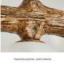 Axyaa Nordic Branch Chandelier with Milky White Glass Light