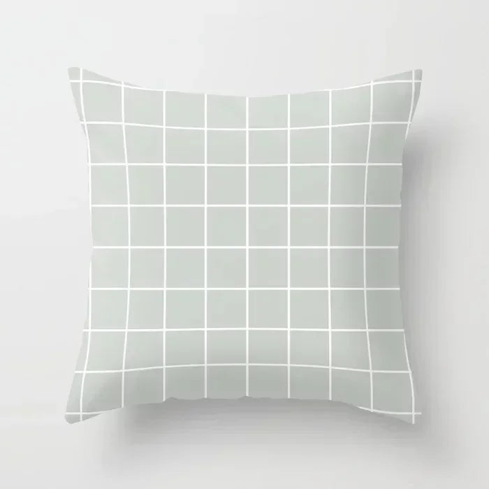 Axyaa Geometric Plaids Cushion Cover Pillowcase 45*45cm
