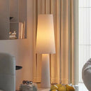 Axyaa Nordic Modern Cream Fabric LED Floor Lamp for Living Room Bedroom House