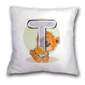 Axyaa Cartoon Bear Pillowcase - Decorative Cushion Cover for Sofa or Children's Room