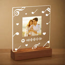 Custom Portrait Acrylic Lamp with Song & Photo for Axyaa Couples Gift