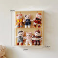 Axyaa Acrylic Doll Display Cabinet Wall Mounted Storage Box for Labubu & Action Figures
