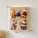 Axyaa Acrylic Doll Display Cabinet Wall Mounted Storage Box for Labubu & Action Figures