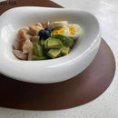 Axya Irregular Ceramic Dinner Salad Bowl Set Modern Hotel Restaurant Soup Basin