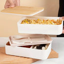 Axyaa Stackable Bento Lunch Box Set with Insulated Bag