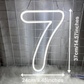 Axyaa Neon Numbers 0-9 Light Sign: Personalized Wall Art for Home Decor, Celebrations