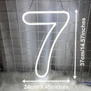 Axyaa LED Numbers Neon Lamps for Wedding Birthday Party Sign Lights