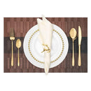 Axyaa PVC Placemats - Non-Slip Stain Resistant Table Mats for Dining, Indoor/Outdoor