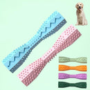 Axyaa Dog Teeth Cleaning Chew Toy - Hexagon Rubber Toothpaste Rod & Point Massage