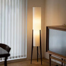 Axyaa Nordic Wabi Sabi Solid Wood Floor Lamp for Living Room, Bedroom, Cafe